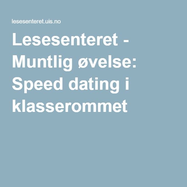 speed dating themes